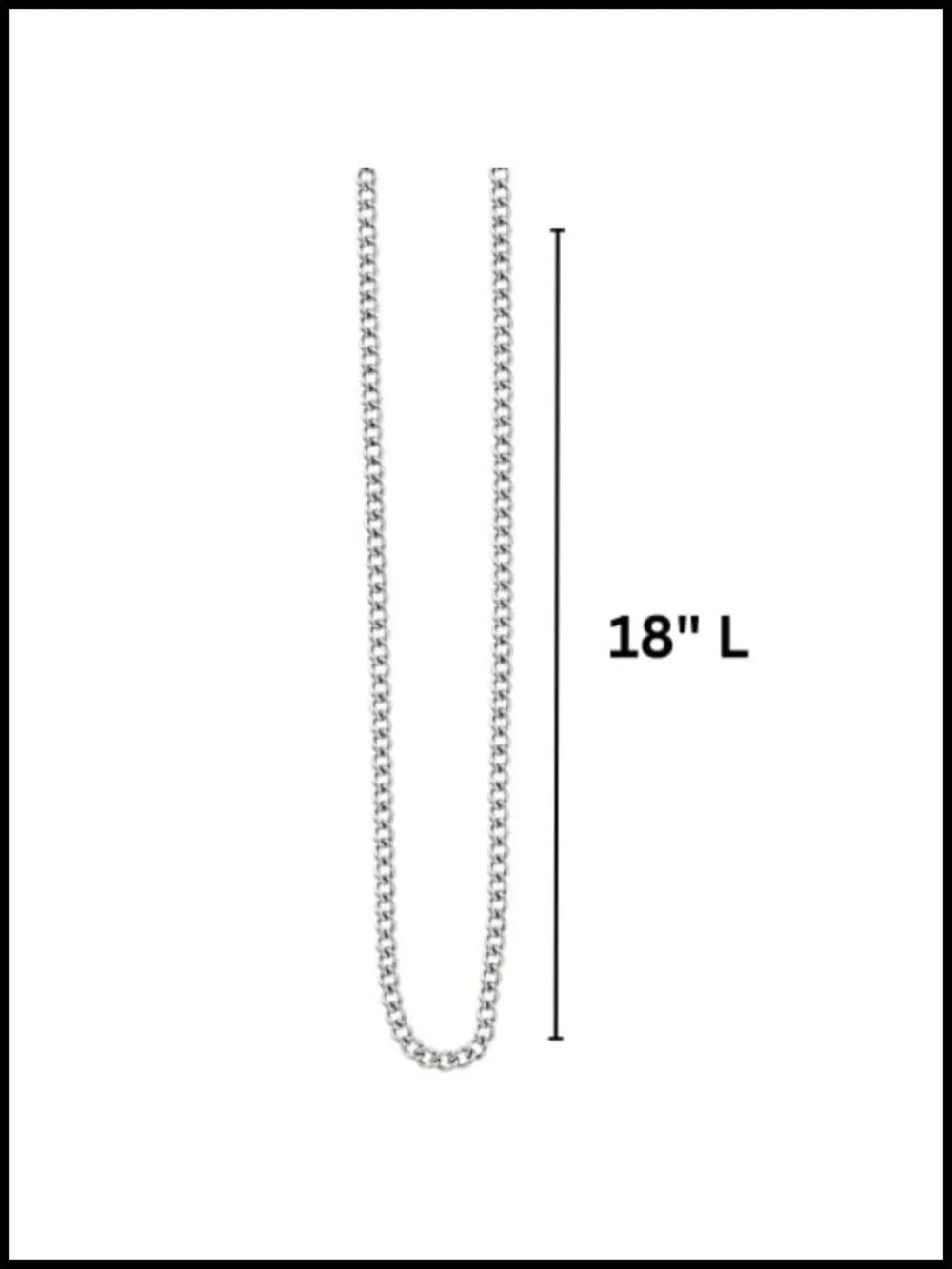 Stainless Steel Cable Chain for Jewelry Making, 18